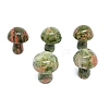 Natural Unakite Healing Mushroom Figurines PW-WG12900-14-1