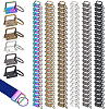 144Pcs 6 Colors Iron Ribbon Ends IFIN-WA0001-01-1