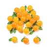 Dyed Natural Agate Orange Charms X-G-U025-07G-1
