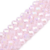 Electroplate Glass Beads Strands EGLA-A044-J6mm-B02-1