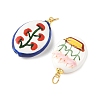 Handmade Porcelain Pendants PALLOY-JF05918-2