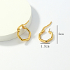 Fashionable Stainless Steel Hexagon Hoop Earrings DX8420-4