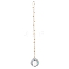 Glass Round Window Hanging Suncatchers HJEW-JM04522-01-4