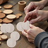Unfinished Wooden Flat Round Cutouts WOOD-WH0050-042B-4