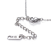 304 Stainless Steel Pendant Necklaces NJEW-O118-07P-3