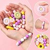 DIY Daisy Round Beads Findings Kits DIY-FS0010-24A-2