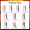 20Pcs 10 Styles Printed Opaque Acrylic Pendants MACR-CJ0001-87-2