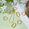 6Pcs 3 Styles Brass Spring Gate Rings KK-GA0002-11-4