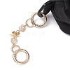 Rose Flower & Bowknot Brass Bag Extension Chains AJEW-BA00138-5