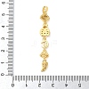 Brass Micro Pave Clear Cubic Zirconia Pendants LS-KK-D101-01A-G-3