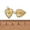 Brass Micro Pave Cubic Zirconia Pendants X-KK-P308-09G-2
