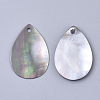 Black Lip Shell Pendants SSHEL-S251-35C-2
