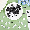 CHGCRAFT 180Pcs 9 Style Plastic Cord Ends KY-CA0001-56-4