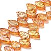 Electroplate Glass Beads Strands EGLA-B004-02A-FR02-1