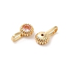 Brass Micro Pave Cubic Zirconia Charms KK-Z040-01D-2