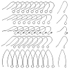 410Pcs 5 Styles Stainless Steel Earring Hooks STAS-GA0001-97-1