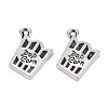 Tibetan Style Alloy Pendants PALLOY-T075-144AS-RS-2