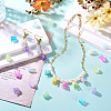 450Pcs 9 Colors Transparent Acrylic Beads Caps OACR-TA0003-07-7