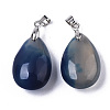 Natural Agate Pendants G-N0326-023B-2