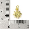 Brass Micro Pave Cubic Zirconia Charms KK-M283-23A-01-3