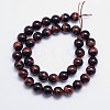 Natural Tiger Eye Round Bead Strands G-L411-06-10mm-2