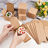 Square Kraft Paper Folding Boxes CON-WH0094-09-3