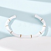 304 Stainless Steel Enamel Cuff Bangles for Women BJEW-G780-01G-3