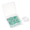 100Pcs 8mm Natural Amazonite  Round Beads DIY-LS0002-64-7