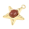 Synthetic Goldstone Pendants GG-G001-01G-02-2