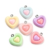 Opaque Resin Pendants RESI-G101-02-1