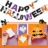 Halloween Decoration Paper Flag Banners DIY-WH0453-12A-4