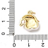 Brass Micro Pave Cubic Zirconia Pendants KK-I383-01G-01-3