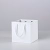 Solid Color Kraft Paper Gift Bags with Ribbon Handles PAAG-PW0001-103A-01-1