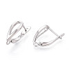 Brass Hoop Earring Findings KK-N267-27P-2