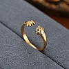 Fashionable 201 Stainless Steel Cuff Rings FS-WG0D738-02-1