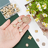 40Pcs 10 Style 1-Hole Alloy Enamel & Rhinestone Shank Buttons BUTT-PH0001-25-3