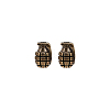 2Pcs Outdoor EDC Tool Brass Parachute Rope European Beads FIND-FG0003-75-7