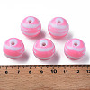 Opaque Striped Acrylic Beads MACR-S373-27B-05-4