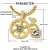 Zinc Alloy with Crystal Rhinestone Charms RB-OY001-72G-2