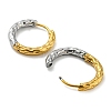 Two Tone 304 Stainless Steel Hoop Earrings for Women EJEW-Q790-01B-2