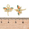 Brass Micro Pave Clear Cubic Zirconia Pendants CU-CBA2554-02G-01-3