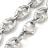 304 Stainless Steel Link Chain Bracelets LS-BJEW-H618-02P-2