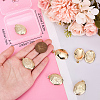 6Pcs Brass Locket Pendants KK-BBC0015-50-3