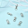 10Pcs Alloy Swivel Lobster Claw Clasps PALLOY-CJ0002-68-5