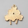 Saint Patrick's Day Glitter Alloy Enamel Pendants ENAM-CJC0003-58G-KCG-2