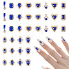 48Pcs 12 Styles Alloy Rhinestone Cabochons MRMJ-TA0001-45C-2
