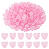 300Pcs 3 Bags Transparent Frosted Acrylic Beads FACR-PA0001-02B-7