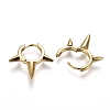 Punk Style Brass Hoop Earrings EJEW-L234-63-2