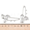 Trillium 304 Stainless Steel Safety Pins Brooch Findings SA-CBA098D-14C-P02-3