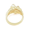 304 Stainless Steel Open Cuff Rings for Women LS-RJEW-H229-02G-05-3
